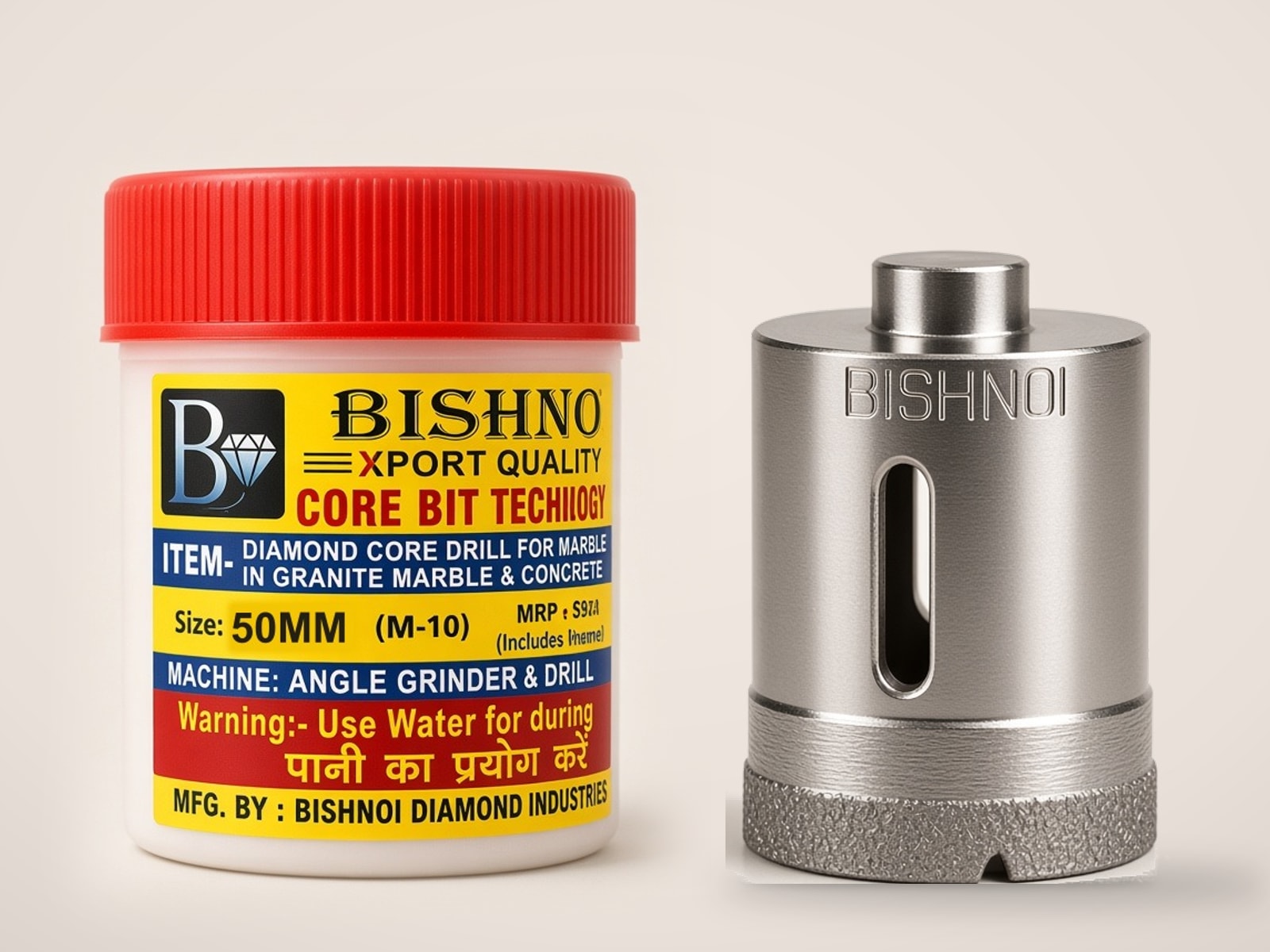 Bishnoi 50 mm diamond core bit